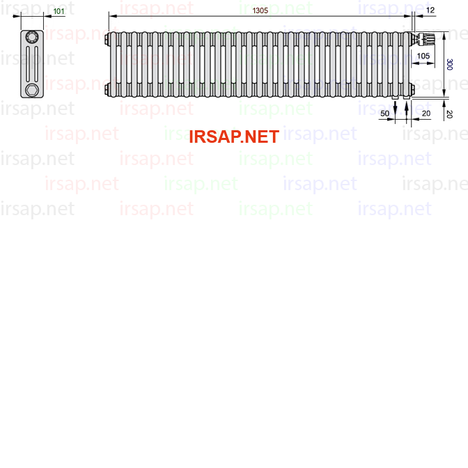 Радиатор IRSAP Tesi 30300/29 T25 CL 01